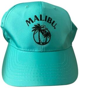 🩵Awesome Teal Malibu Cap Velcro adjustable back. Embroidered logo on driweave